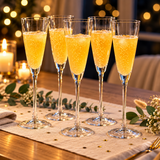 Champagne flutes clear glass tall stemmed, set of 6, 142ml — iDecorators Kenya