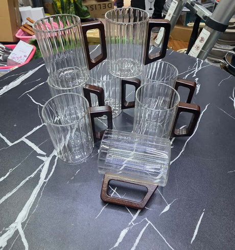 Unique Elegant Glass Mugs.