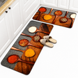 Heavy-Duty Rubber Bottom Kitchen Mat Set 45×80cm + 45×120cm