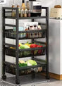 Heavy metallic Vegetable rack with movable wheels  kenya