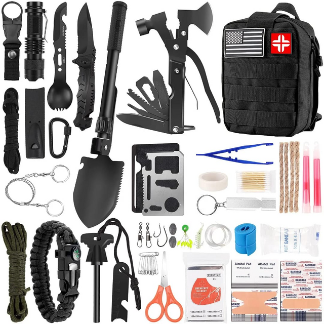Hiking Emergency survival tool travel rescue bag 