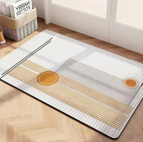 Geometric pattern door/bath mat