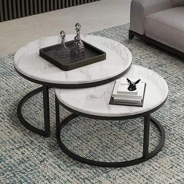 Pure marble Nesting Table