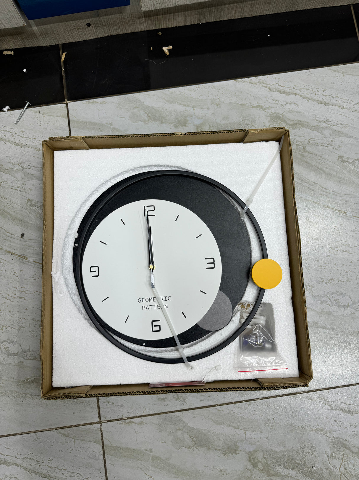 modern silent. wall clock