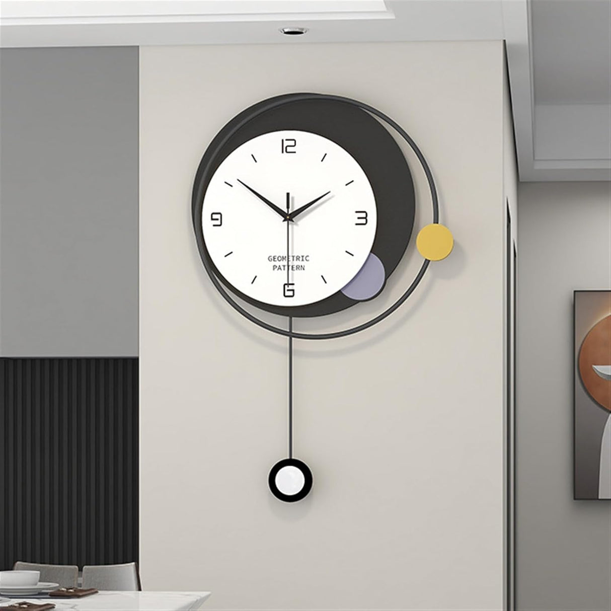 modern silent. wall clock