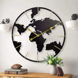 Earth Globe World Map Wall Clock 24inch 60cm