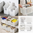 Large Multipurpose Plastic Storage Basket with Handles cry
