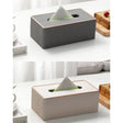 Light luxury Nordic creative leather gold  tissue box