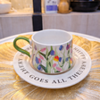 Luxury Floral Coffee Cup Set