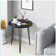 Luxury Round Side Table — 50x50cm Sofa and Balcony Table cry