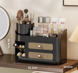 Makeup Storage Organizer with Rotating Brush Holder & Drawers grc