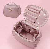 Makeup bag PU leather pink cosmetic organizer — iDecorators Kenya