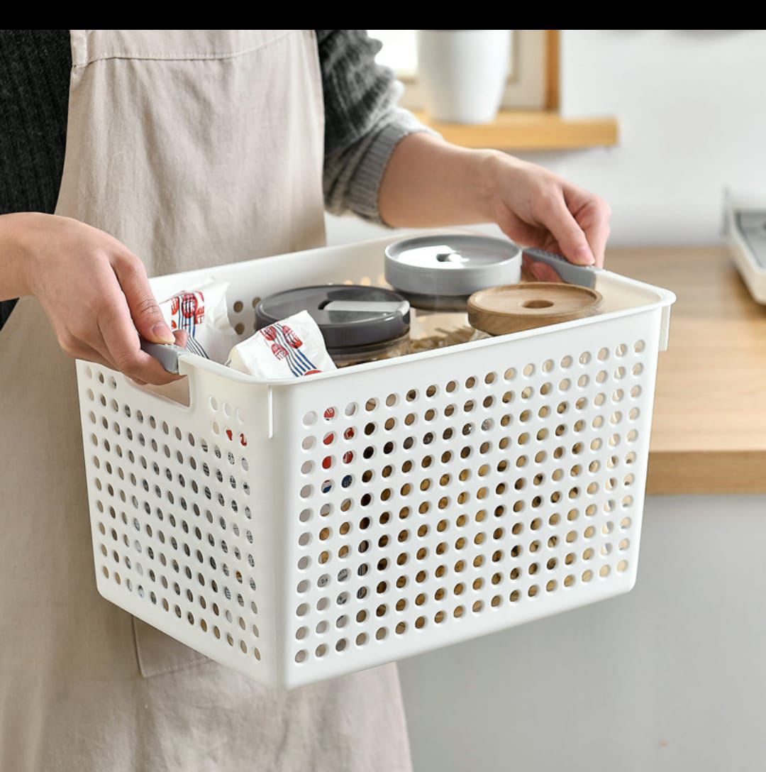 Medium Multipurpose Storage Basket with Handles CRY