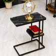 Modern C-Shaped Accent Table