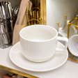 Modern Ceramic Soup Cup &amp; Saucer Set – Set of 6