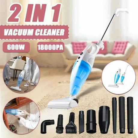Multifunctional Household Handheld Dry &amp; Wet Vacuum Cleaner – 600W