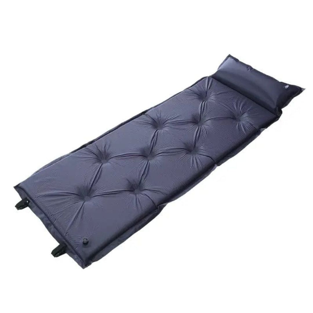 Outdoor Inflatable Sleeping Mat with Built-in Pillow