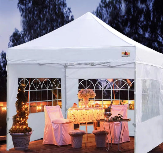 Outdoor White Canopy Gazebo Tent for Outdoor Event Waterproof, UV Protection, 3M X 3M