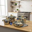 Peterhof stainless steel cookware 8pc 