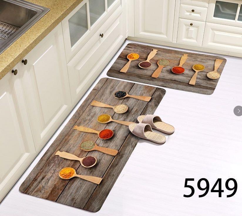 Premium Anti-Slip Kitchen Mat Set 45×80cm + 45×120cm