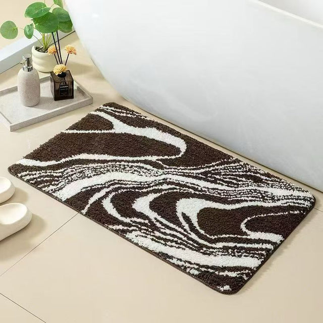 Premium Quick-Dry Bathroom Floor Mat 50×80cm pes
