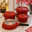 7pcs Aluminium Ceramic Cookware Set