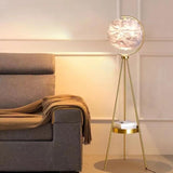 Metal Feather Floor Lamp