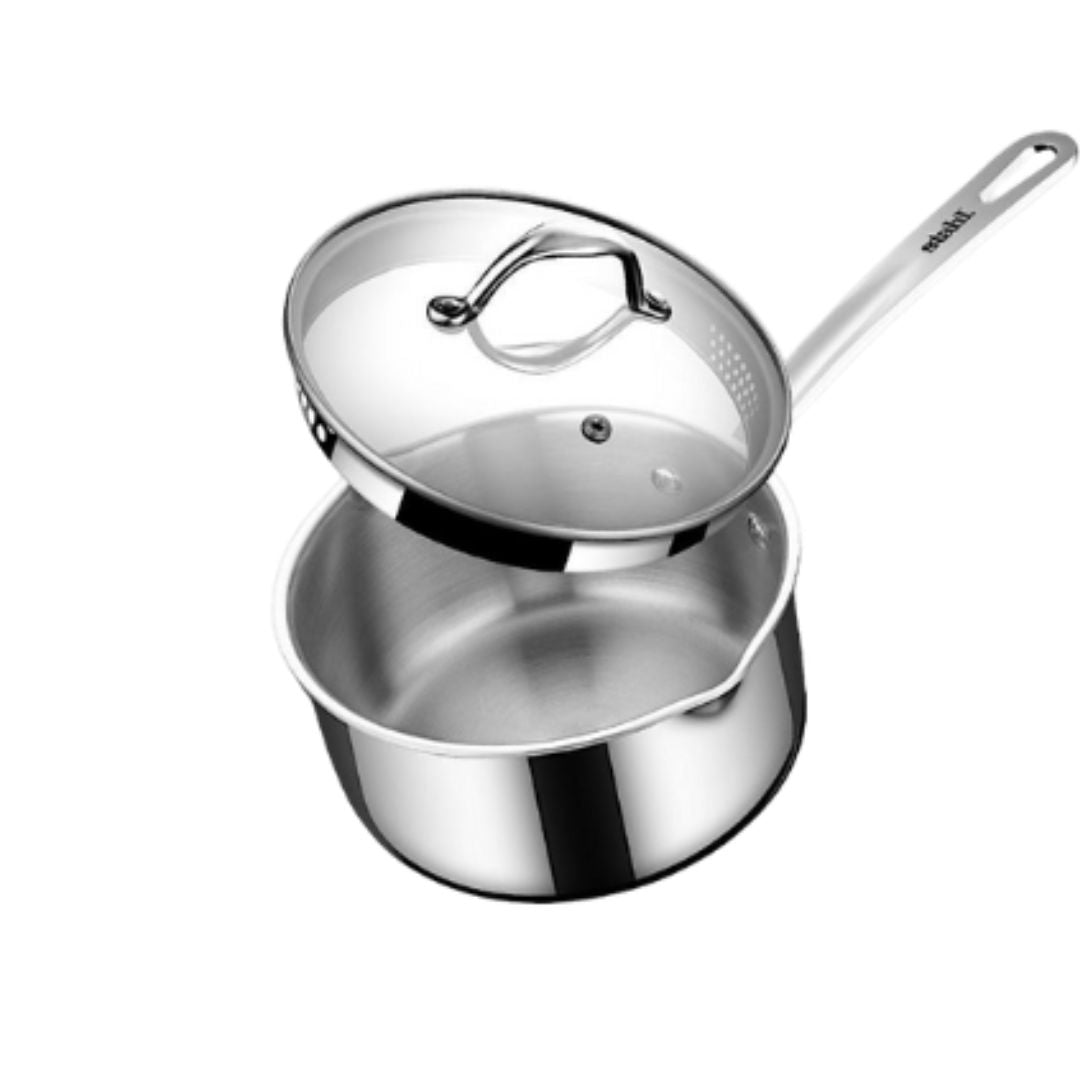 Triply Artisan Sauce Pot + Glass Lid (Stahl)