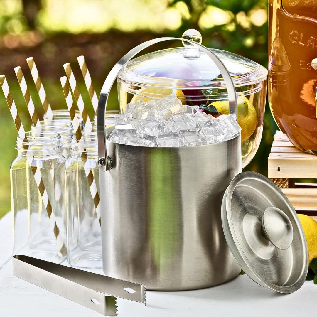 stainless steel ice bucket