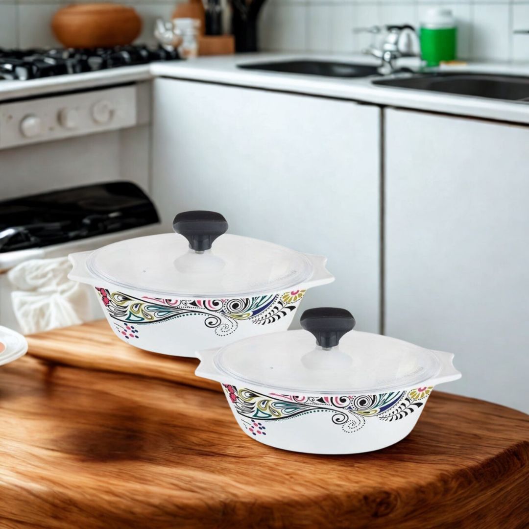 Glass Casserole set 2 pcs set