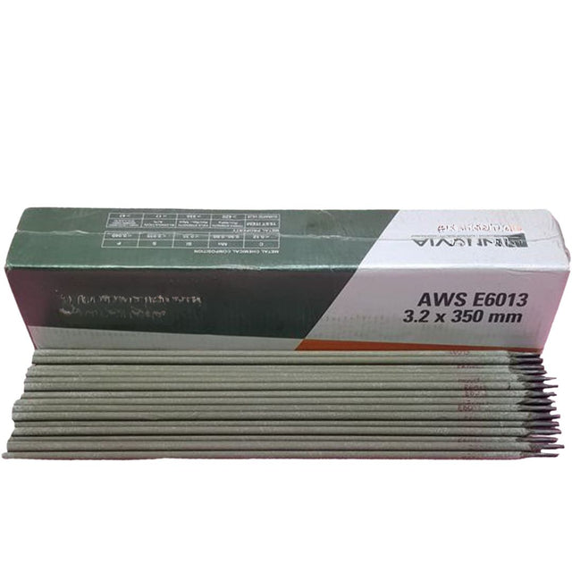 welding rods 3.2 mm- 5 kg
Welding Rods – 3.2mm (5kg Pack)
📏 Size: 3.2mm diameter × 350mm length

⚙️ Type: AWS E6013 – general-purpose mild steel electrodes

🧰 Application: Ideal for structural welding, fabrication, and repair work

💼 Packaging: 5kg box, perfect for workshops or on-site use

🔥 Features: Smooth arc, minimal spatter, easy slag removal

Reliable for both AC and DC welding—great for professionals and DIY tasks.