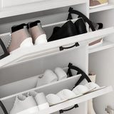 bucket flip shoe rack