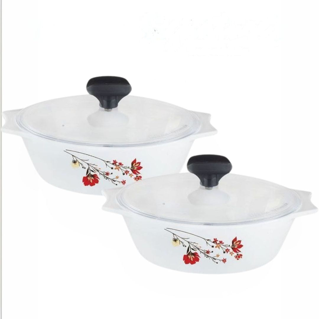 Glass Casserole set 2 pcs set