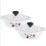 Glass Casserole set 2 pcs set