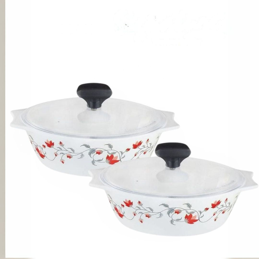 Glass Casserole set 2 pcs set