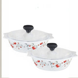 Glass Casserole set 2 pcs set