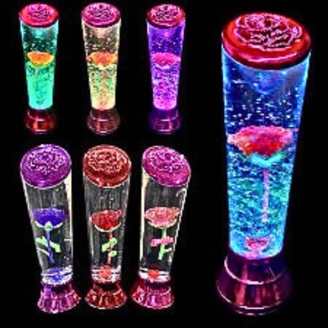electric colour changing dancing rose