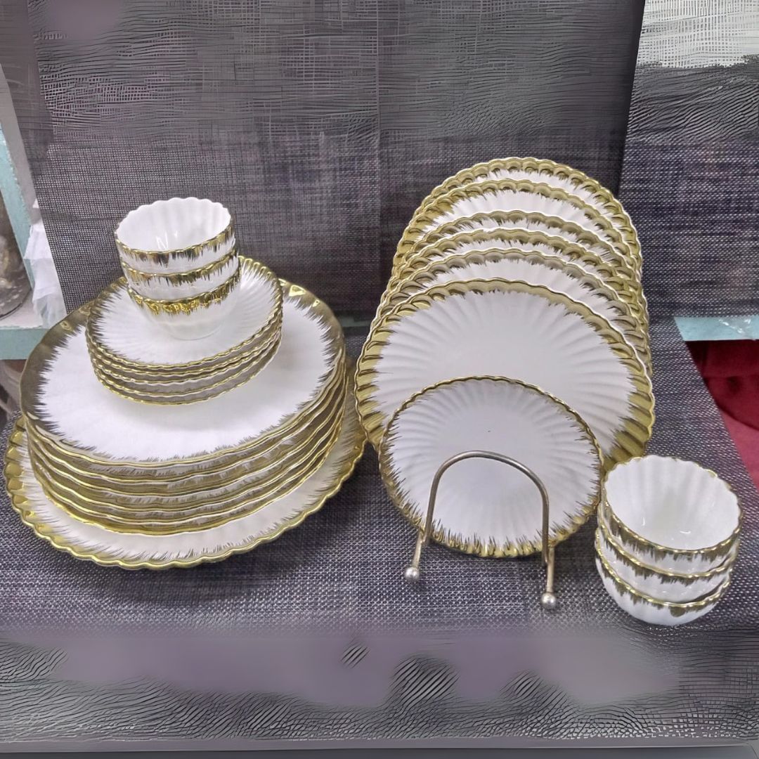 Ceramic Shell Dinner Set 25pc