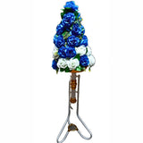 artificial  flower with metallic stand