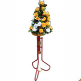 artificial  flower with metallic stand