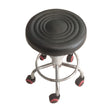 Leather Padded Swivel Stool with Wheels
🪑 Comfortable Round Seat – Padded with soft leather for all-day use

🔄 360° Swivel Base – Smooth rotation for easy movement

🛞 Mobile Design – Fitted with 5 caster wheels for stability and mobility

🏗️ Sturdy Chrome Base – Strong, shiny, and easy to clean

📏 Adjustable Height – Ideal for salons, studios, kitchens, and counters
