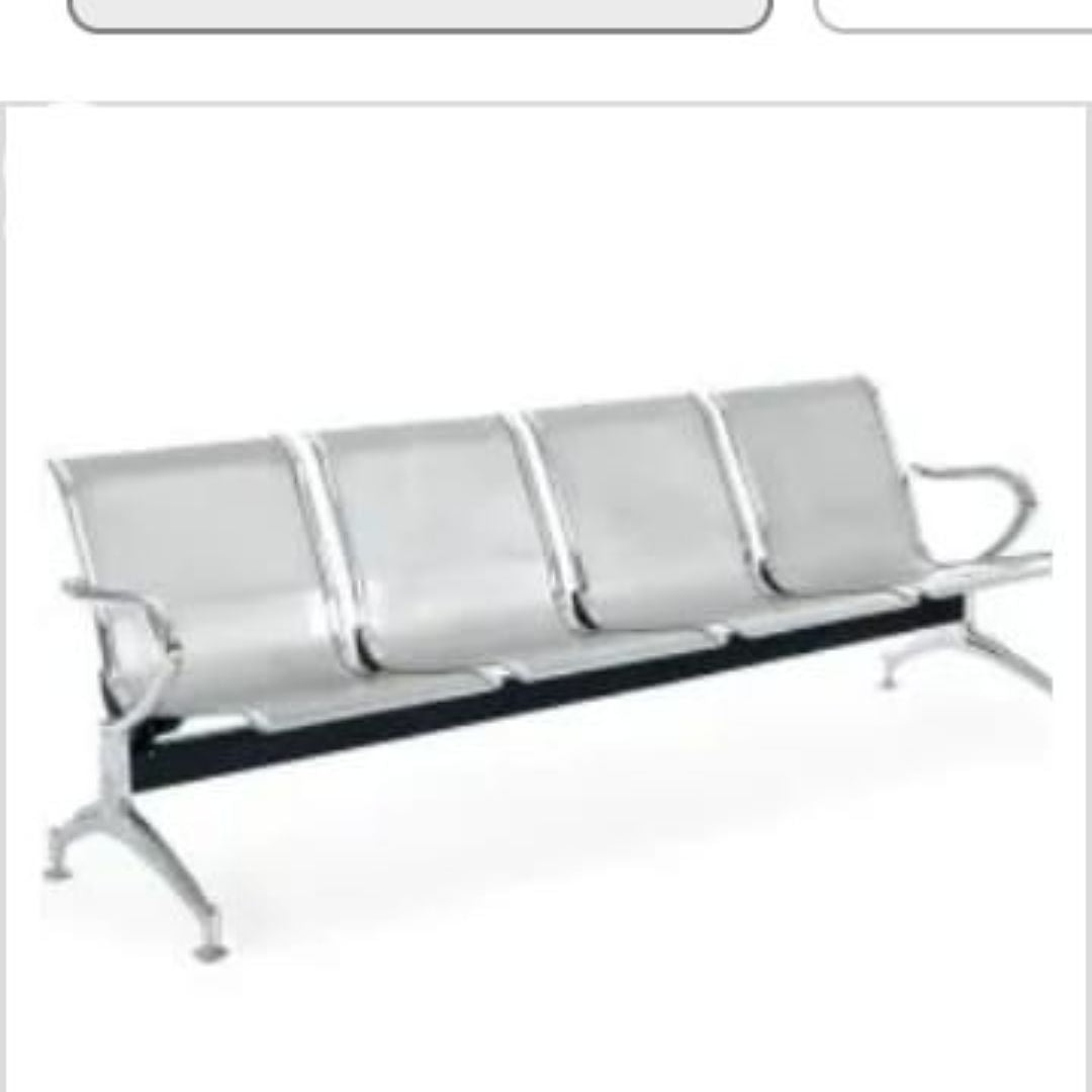 mild steel waiting chair 4 seater