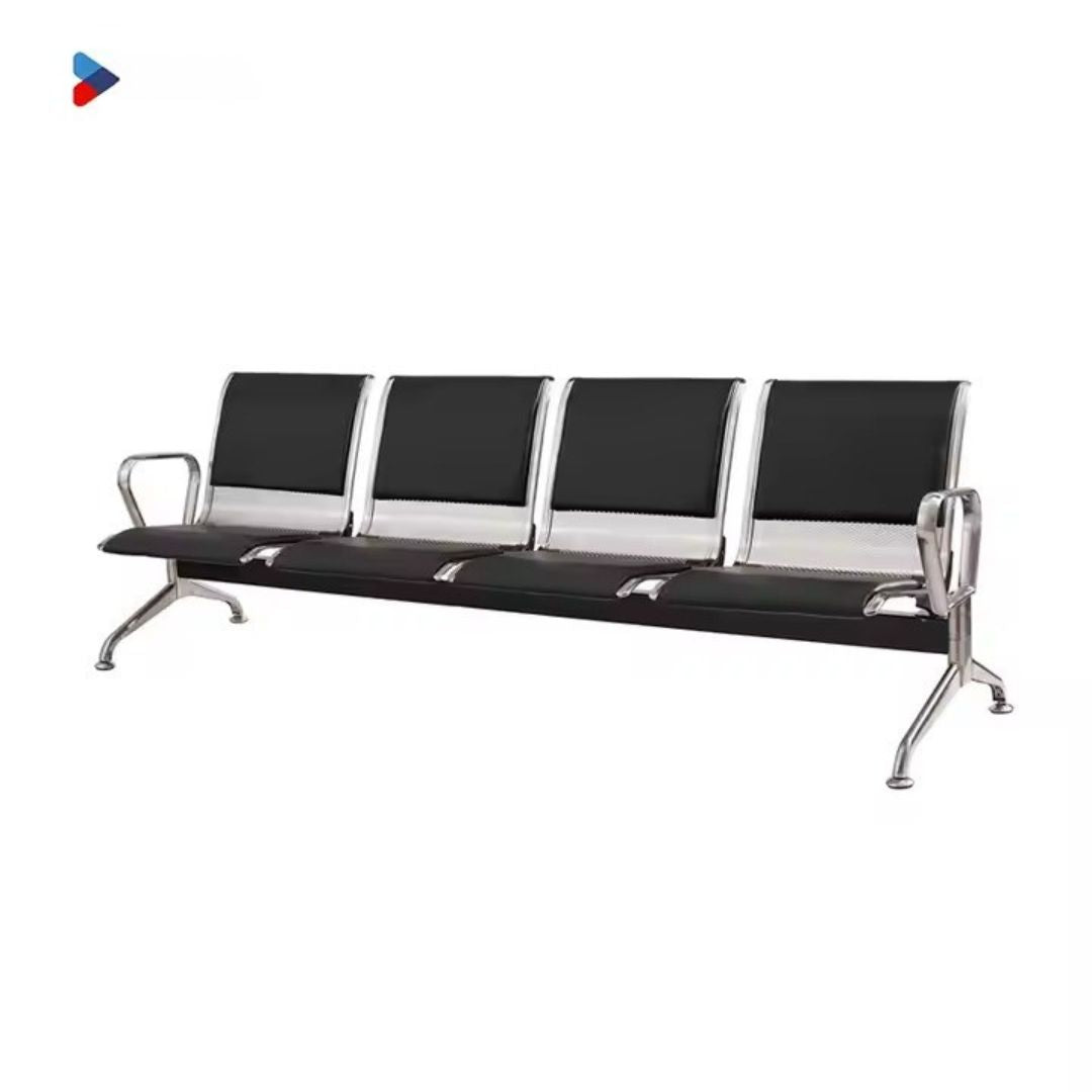 Mild Steel 4-Seater Waiting Bench
🪑 Seating Capacity: 4 people

🏗️ Material: Durable mild steel with a polished chrome finish

💺 Design: Ergonomic backrest and ventilated seat panels for comfort

🧼 Use Case: Ideal for waiting areas in hospitals, offices, clinics, and institutions

🤲 Armrests & Legs: Sleek integrated armrests and sturdy anti-slip legs