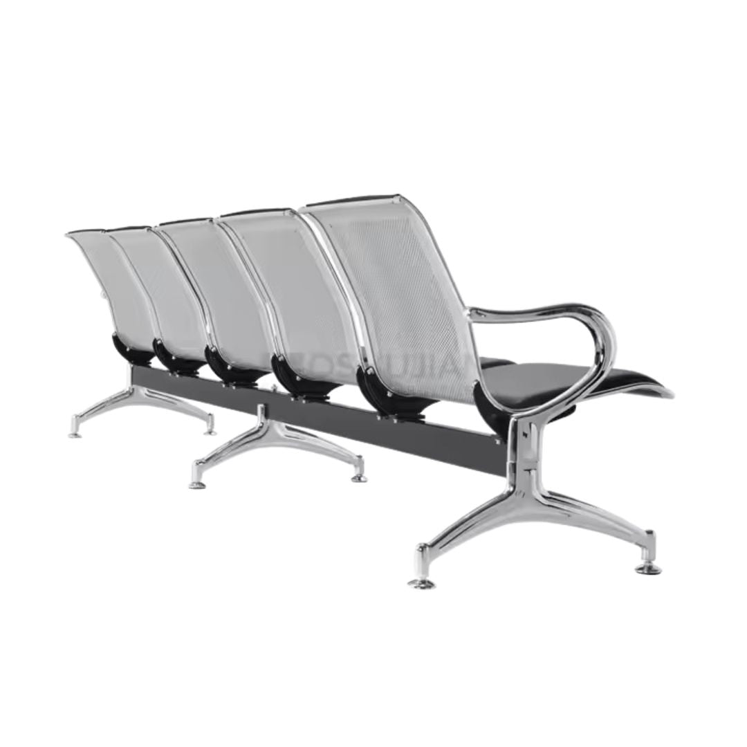 mild steel waiting chair 5 seater