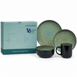 Redberry 16-piece stoneware dinner set with plates bowls and mugs