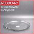 Redberry Deli Glassware Textured Serving Bowl – 10 Inch