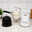Retro Whistling kettle with induction Cooktop