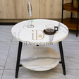  Round Coffee Table 50cm 2 Tier