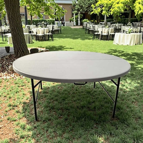 Round Folding Banquet Table – 1.8 Metres (Wooden Top)