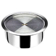 Stainless steel strainer with mesh lid 